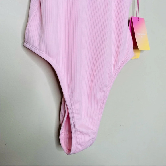 ✨NWT Stoney Clover X Target Pink Cheeky High Leg One Piece Swimsuit Size XXS 00 - Picture 7 of 12